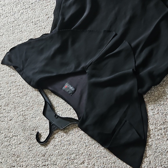 Scarlett Black Textile Layered Midi Dress. - Picture 5 of 10